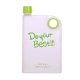 Clear book paper pad portable water bottle to drink a cup of green plastic water bottles