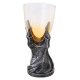 Long glass wine goblet holders a copy of Gothic decoration Cup of black power