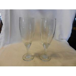 Transparent glass groove beer glass cup foot screw