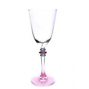 Pink wine glass