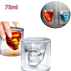 Creative wine glass 3D skull form wine glass glass 75Ml wine glass