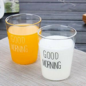 Multi-color hand-350ML milk cup breakfast cup heat-resistant glass