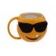 Funny smiley cup coffee cup milk