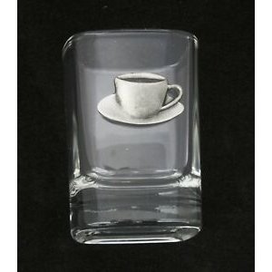 Tea cup cut transparent shot small glass of tea drinker