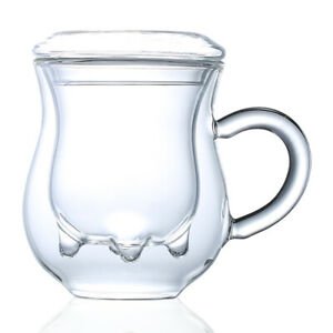 Bovine Milk double heat-resistant glass cup juice coffee cup