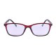 Metal and Shell Reading Glasses - Red and Black