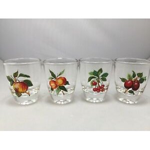 Retro vintage fruit design lens glass