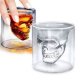 Crystal skull shot glass beer cups drink from a cup, right cup