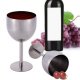 Stainless steel metal drinking glass champagne glass goblet