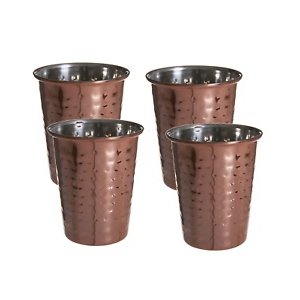 Rose gold copper cocktail glass tumbler