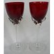 Wine hand blown ruby ??glass wine glass