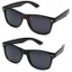 Matte Black Horn Rimmed Sunglasses