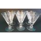 Glass cup in crystal casual cup height