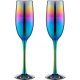 Champagne multicolored glass