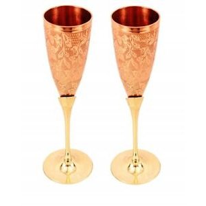 Copper brass champagne glass 150 Ml bar restaurant tableware