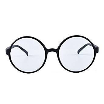 Transparent glasses circular glasses lens frame fashion circle 52 mm