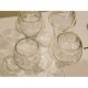 Transparent glass, dry wine glass with wine glass