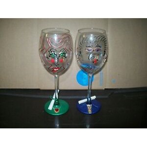 Hand-painted wine glass home drinking water cup