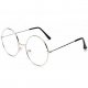 Silver 1960 neutral circular metal glasses