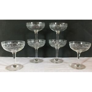 Glass of champagne etching drinking water cup