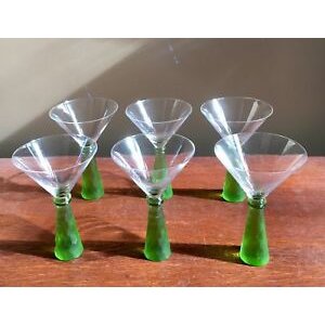 Lime green wine glass