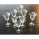 8 crystal glass drinking cups