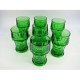 Thick green glass retro cup drinking cup bar