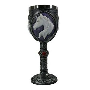 Black and white animal goblet 7 X 19cm