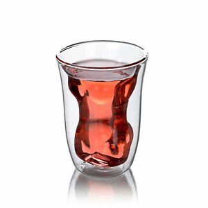 150ML hand naked double-walled heat glass tea cup Belle FIG.