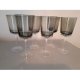 Smoked glass bowl and transparent dry red wine glass 觚