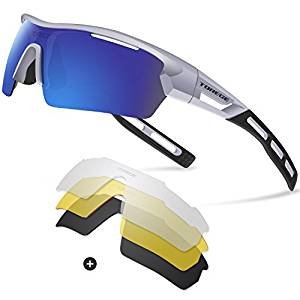 Polarized Sports Sunglasses for Men Women Cycling Running Driving