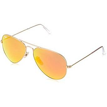 Aviator Large Metal Mirrored Non-Polarized Sunglasses