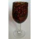 Animal print leopard transparent dry heavy glass goblet