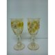 Cup wine glass, exclusive painted hand