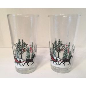 Christmas Marathon Sleigh Cup Drinking Cup Flat Holiday