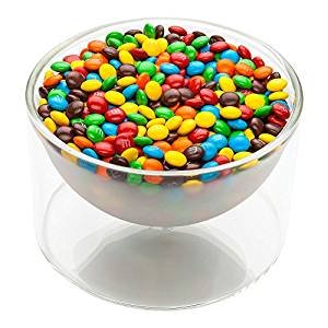 Candy bowls, glass bowls treatment - 13.5 ounces - in form of double glazing