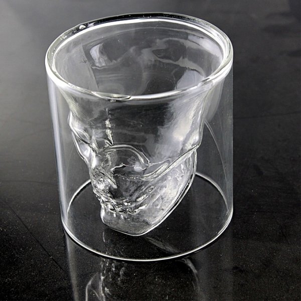 Destined skull shot glass