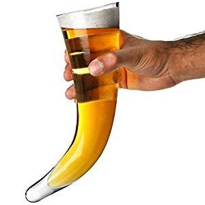 Beer glass horn