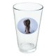 16 oz glass novelty dog