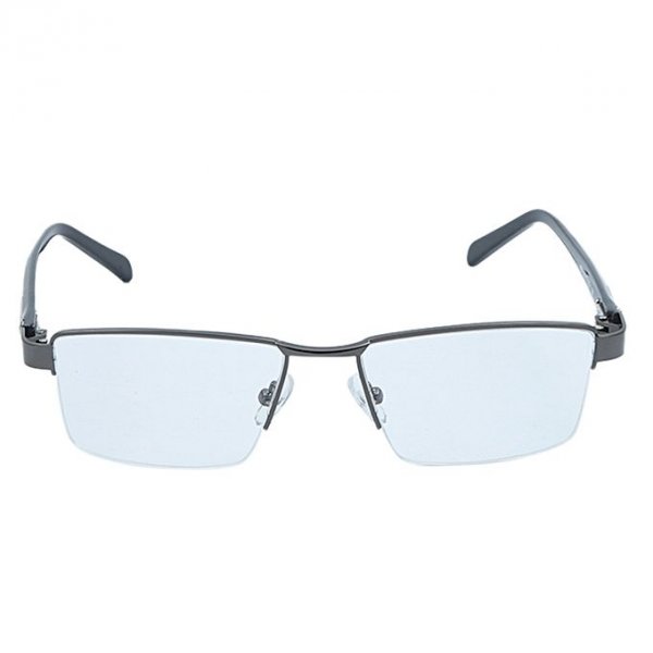 Plastic and Metal Reading Glasses - Dark Gray