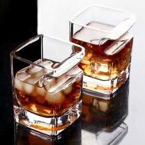 Block 360 ml glass cup creative Irregularity