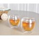 Double-walled insulated coffee cup glass office tea cup