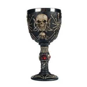 Skull and bone 3D gothic stemware