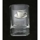 Tea cup cut transparent shot small glass of tea drinker