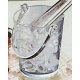 Stylish ice bucket with tongs