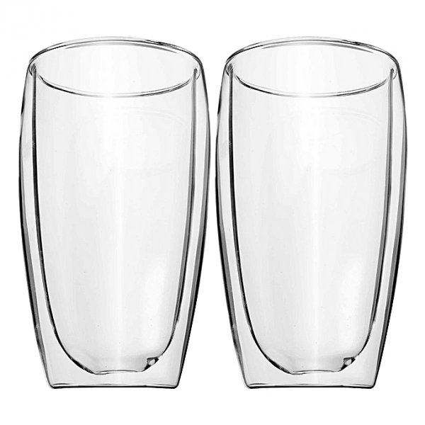 Heat-resistant borosilicate glass double glass mugs