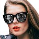 Mirrored Sunglasses for Women, Retro Oversized Frame with  Protection, Anti Glare, Anti Reflective and Polarized Lenses