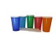 Large 20 oz plastic beverage cups, lids, and straws, the package 14, a semitransparent color mixing