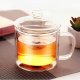 Transparent double glass insulating cup lid office