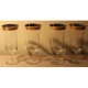 Champagne flute gold-rimmed glass